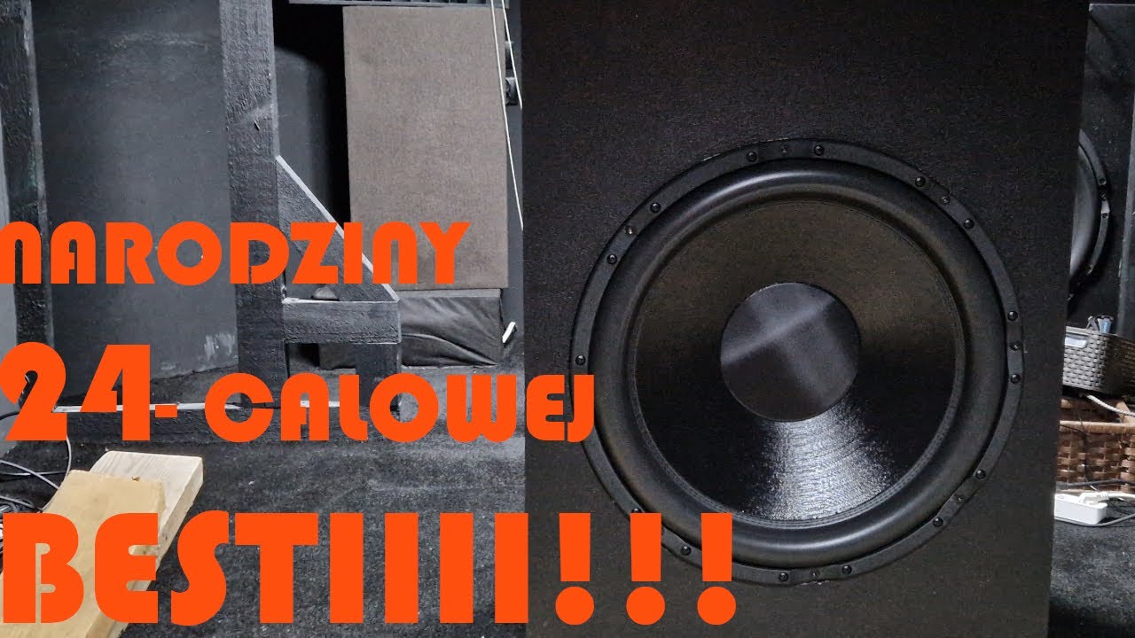 Kino domowe - Budowa 24 calowych subwooferów.