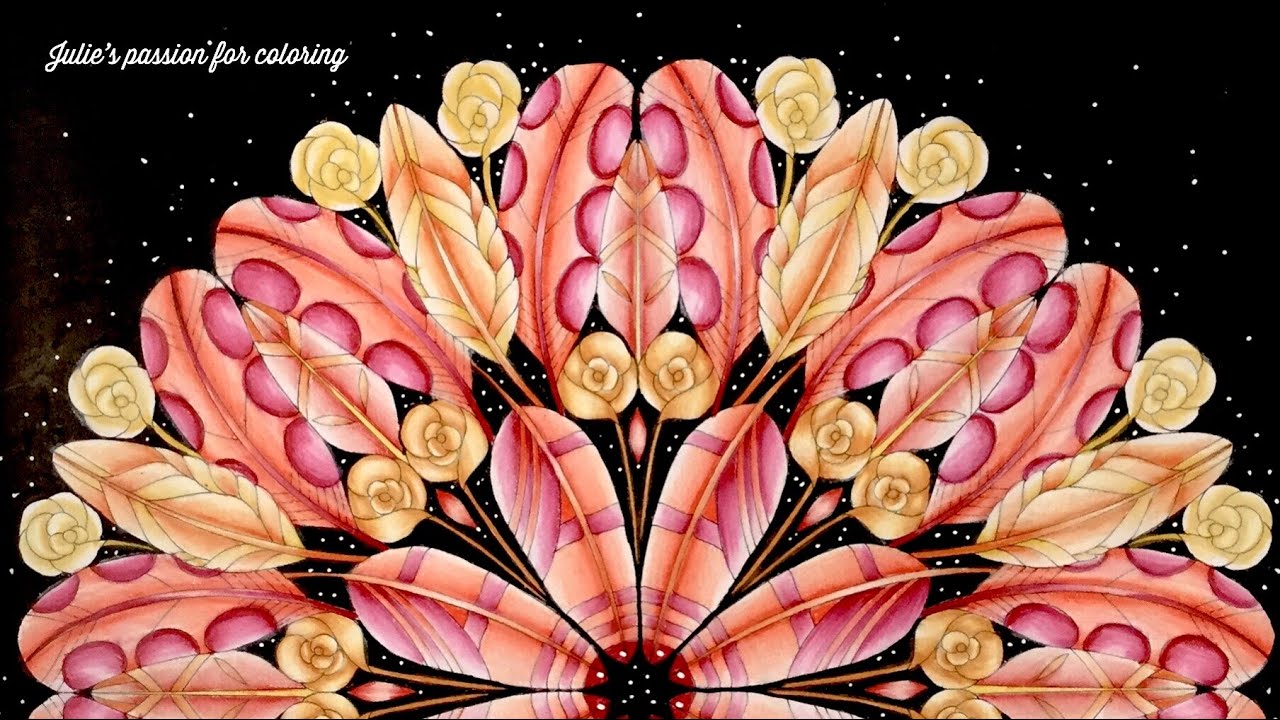 Beautiful birds and treetop treasures by Millie Marotta - prismacolor pencils - color along