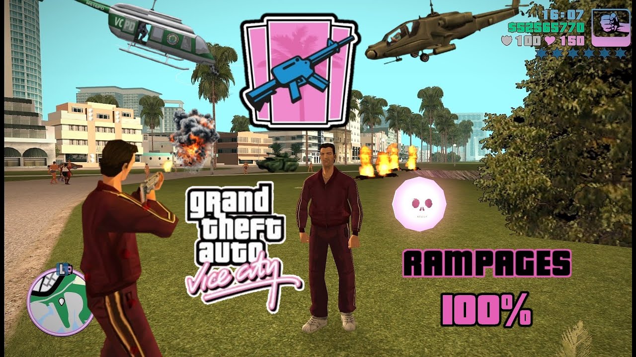 Coletando TODOS os 35 MASSACRES e CAUSANDO O CAOS NO GTA VICE CITY!