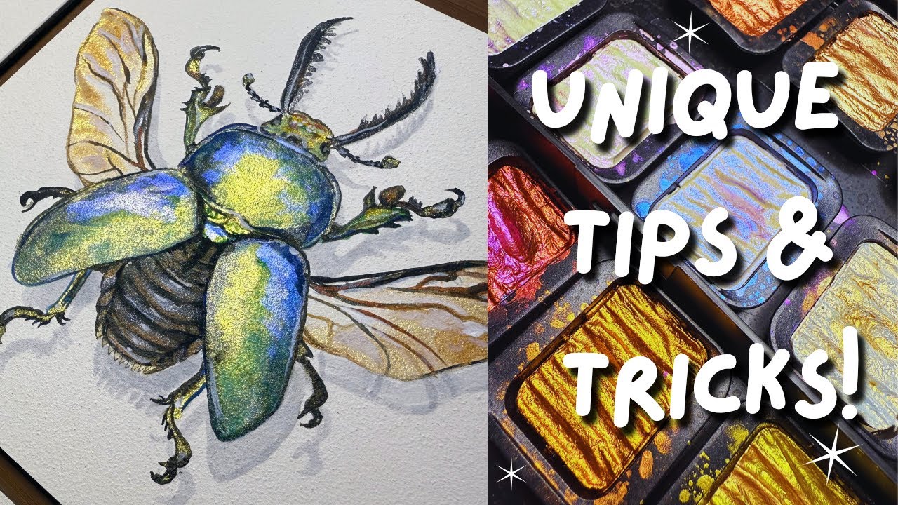 5 Ways to Use Metallic Watercolors You Probably Haven't Tried! (FineTec)