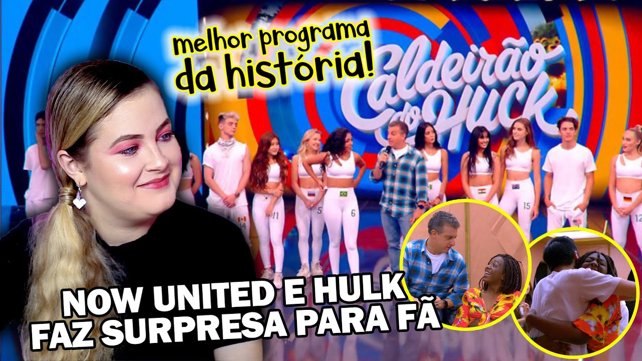 REAGINDO a NOW UNITED no Caldeirão do Huck - Programa Completo (Part1)