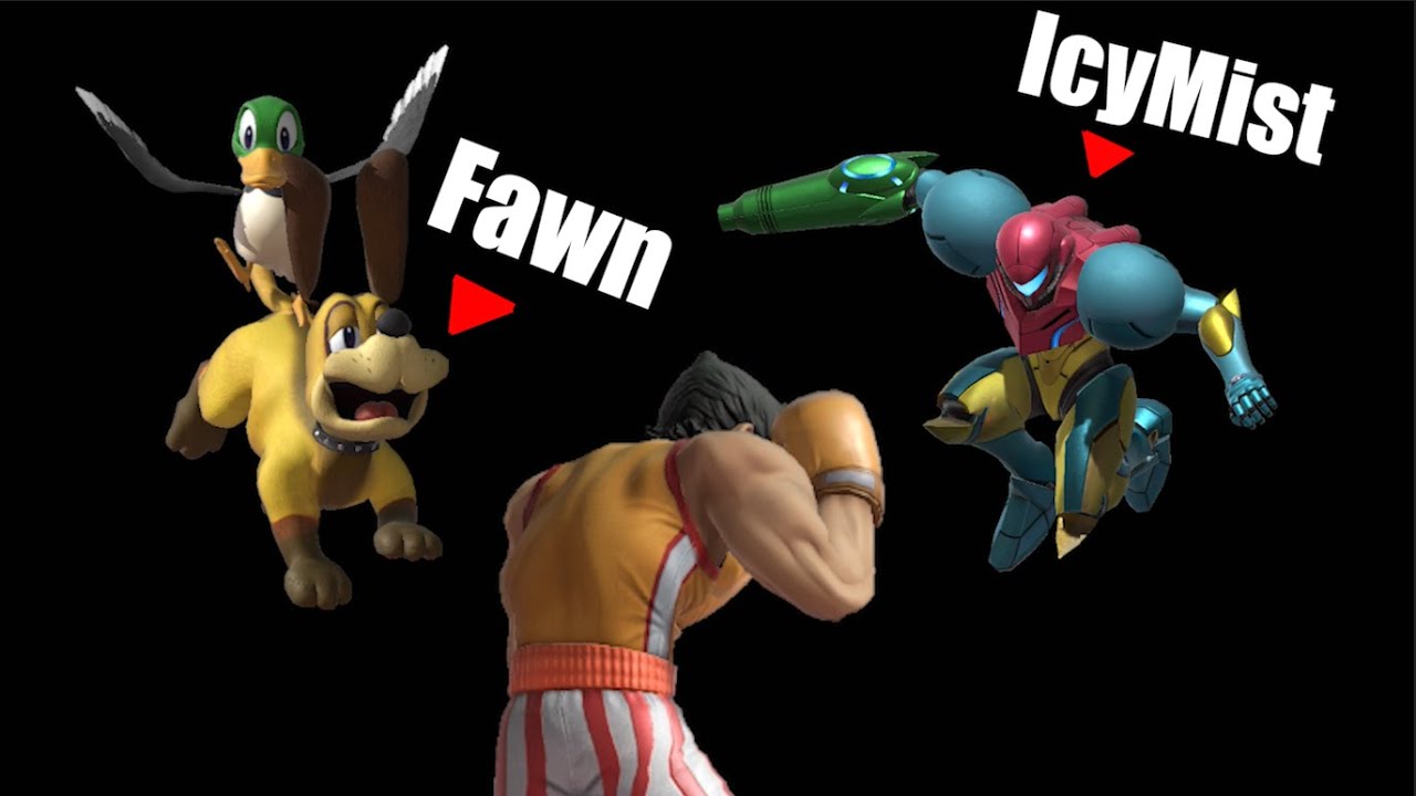 peanut little mac vs top samus and top duck hunt