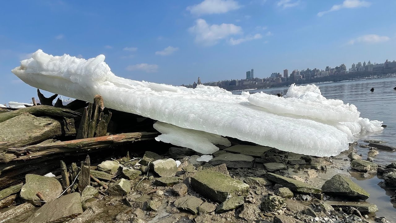 Mudlarking Among the Icebergs on the Hudson River  