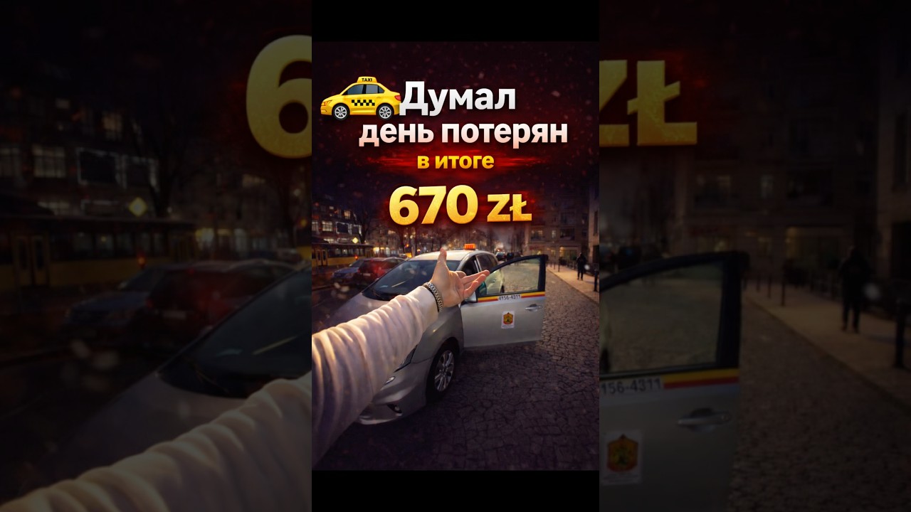 Как у вас с работой ? #такси #заработкивтакси #польша #водитель #деньвтакси