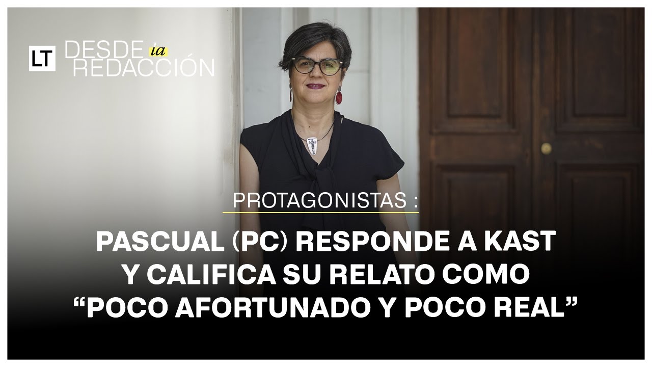 Pascual (PC) responde a Kast y tilda su mensaje de año nuevo como "poco afortunado y poco real"