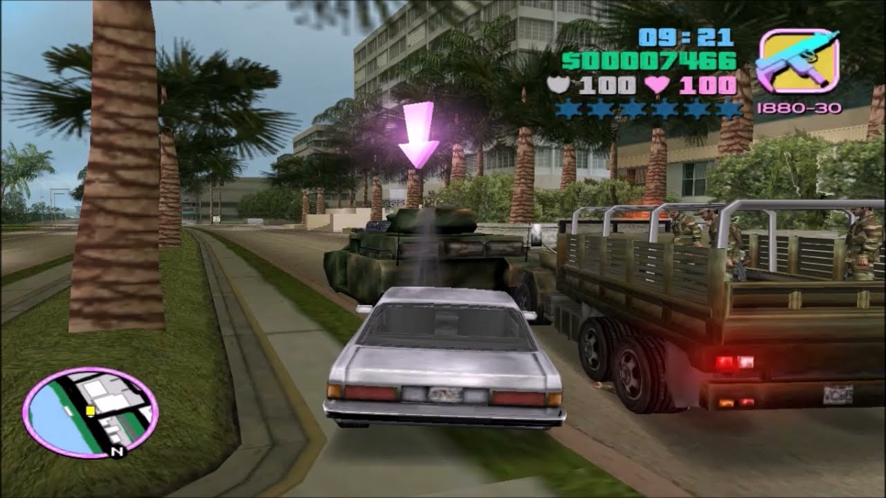 GTA Vice City - Doing some missions with bulletproof Admiral