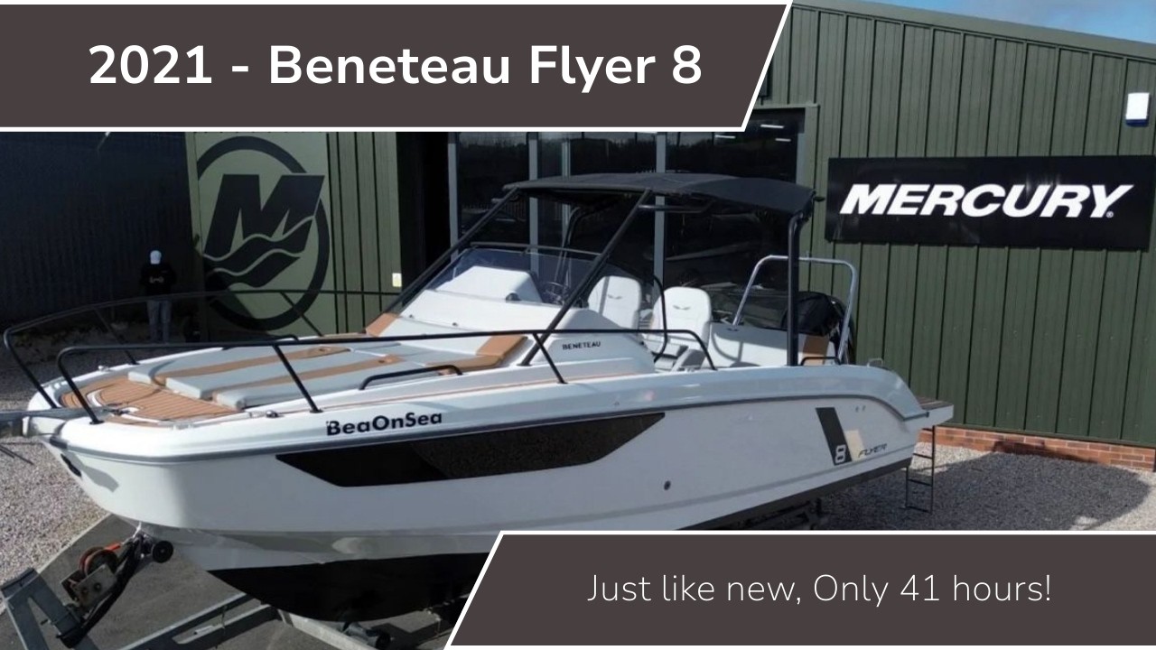 FOR SALE: Beneteau Flyer 8 | Mercury 300HP V8 Power | Performance & Comfort