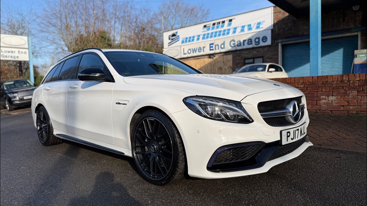 A walk around our 2017 Mercedes-Benz C63 4.0 AMG Diamond White 5 Door Estate Automatic Petrol