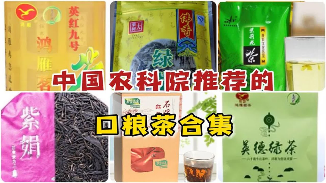 中国农科院推荐的口粮茶合集：涵盖六大茶类，小白可直接抄作业