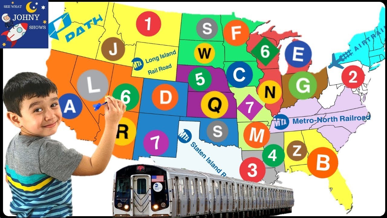 Throwing A Dart At A Map and Johny Goes on an MTA SUBWAY TRAIN RIDE