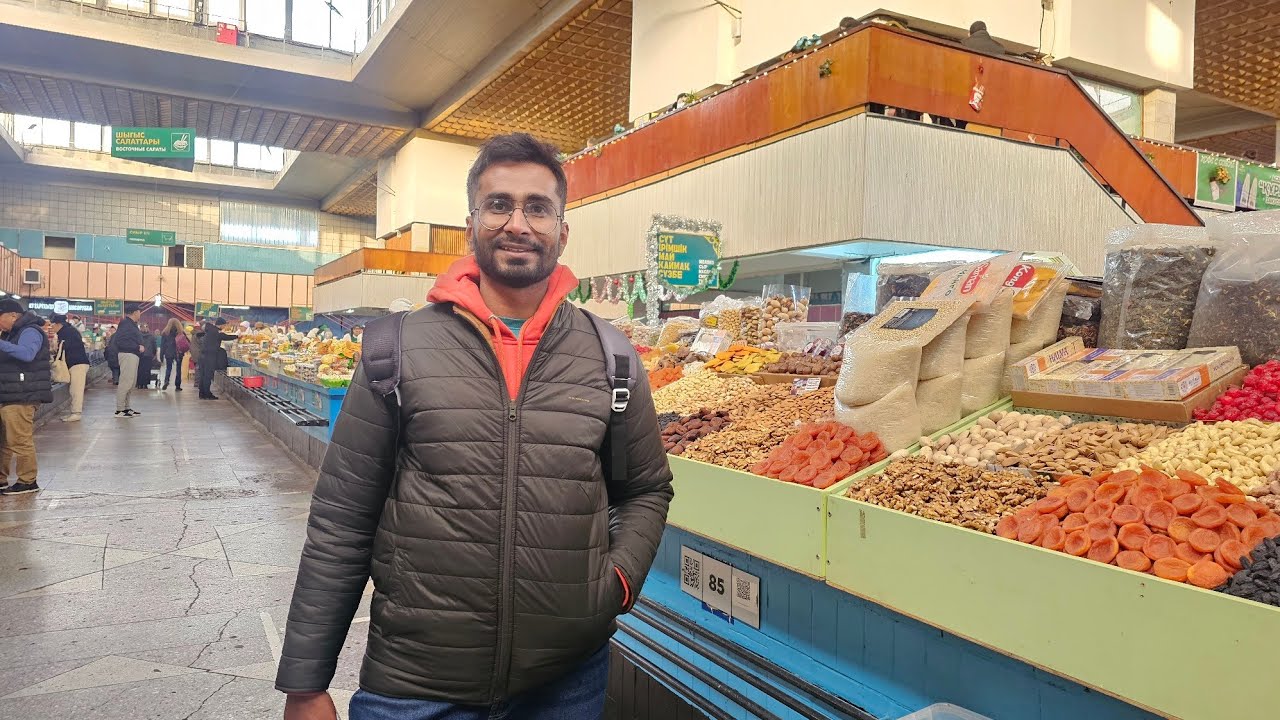 ZELYONY BAZAAR biggest market of Almaty | Full  tour | very cheap market for shopping |