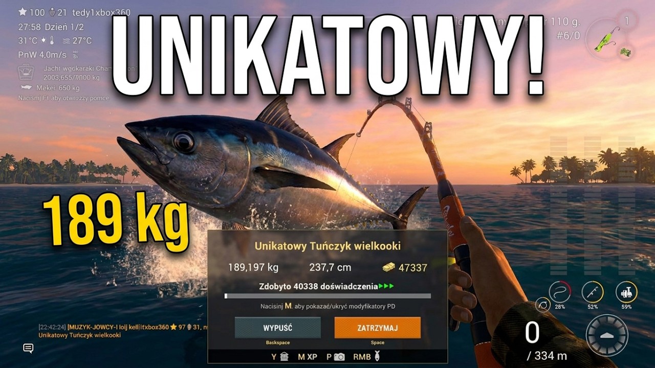 Unikatowe Tuńczyki wielkookie - Noomaa Kuda Atholhu, Fishing Planet.