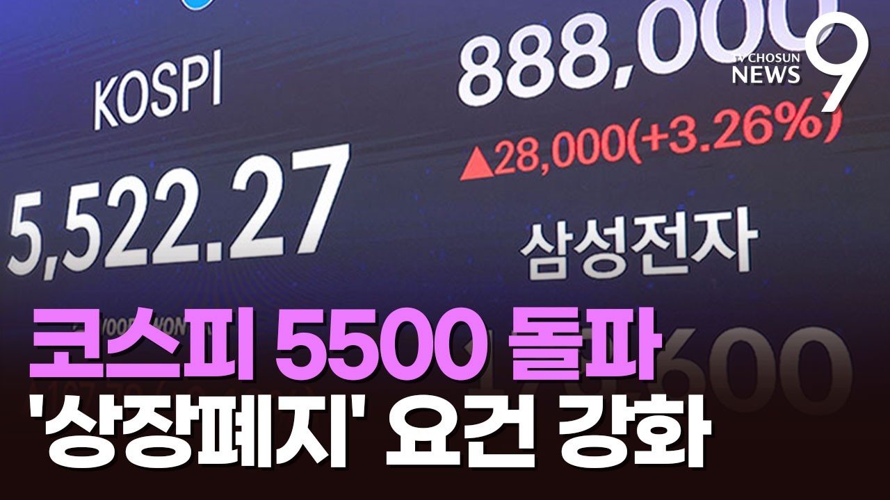 코스닥 '1000원 미만' 동전주도 퇴출한다…최대 220곳 퇴출 예정 [뉴스9]