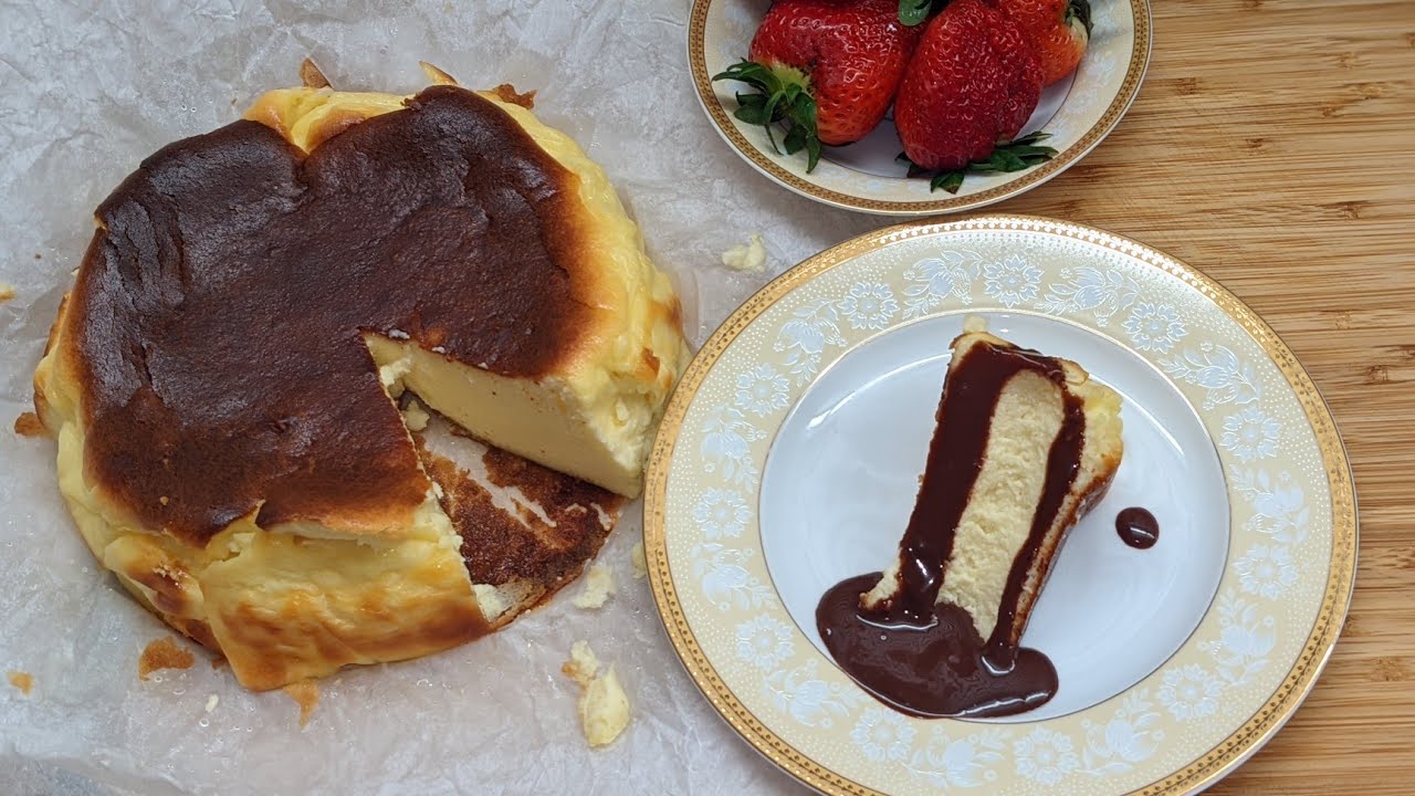 San Sebastian Cheesecake | San Sebastian Chizkeyk Tayyorlash | Basque Burnt Cheesecake