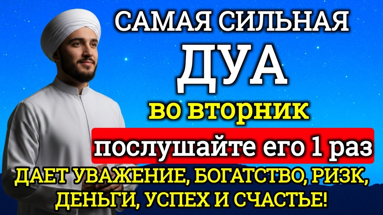САМАЯ СИЛЬНАЯ Дуа во вторник Все желания сбываются! #дуа#молитвабогуозащите 