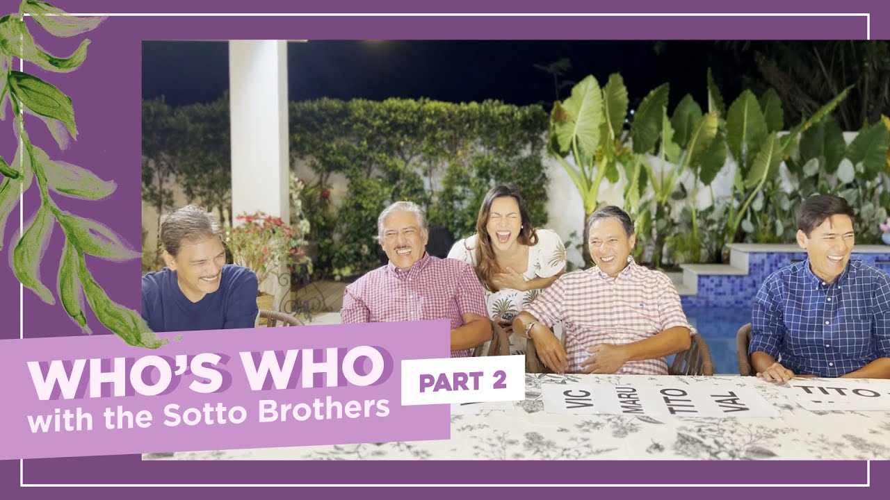 Who's Who with the Sotto Brothers Part 2 | Ciara Sotto