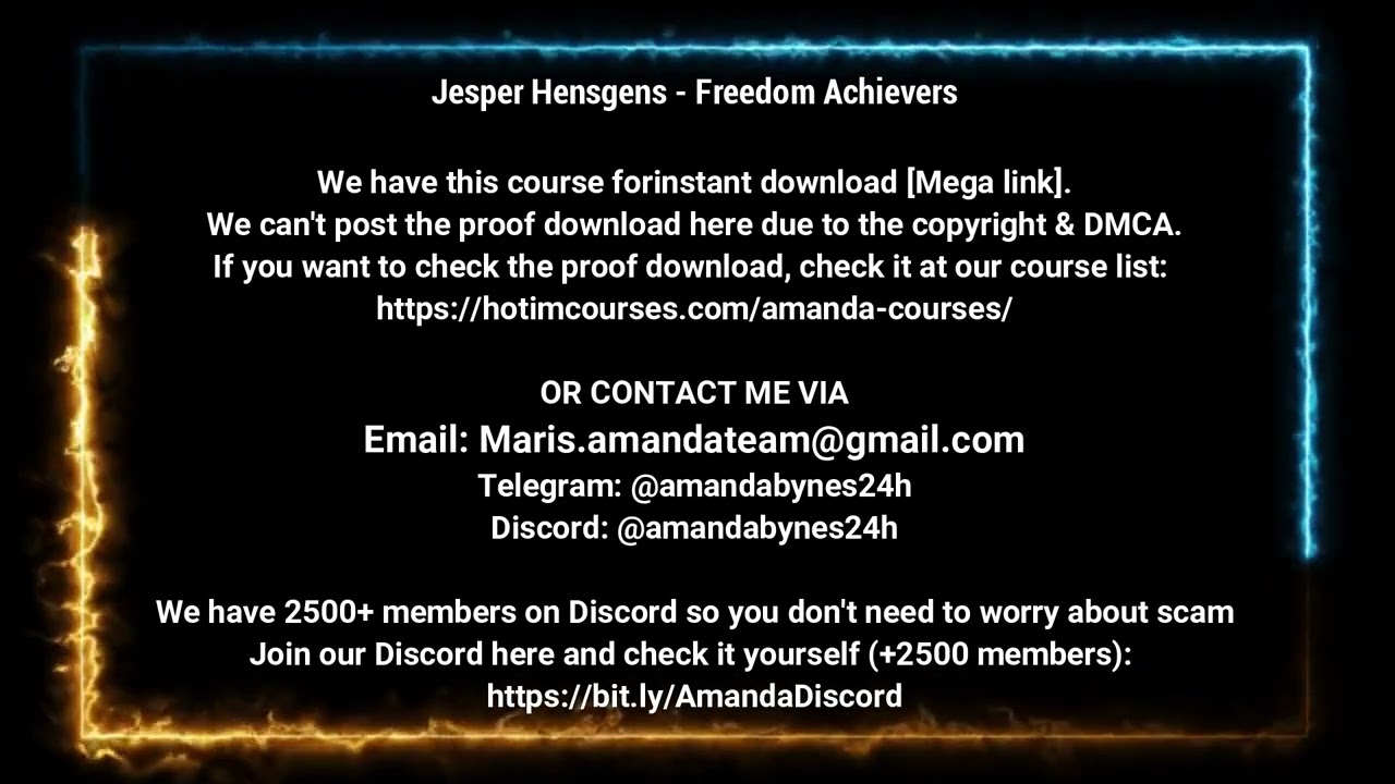 [Course24h,com] Jesper Hensgens - Freedom Achievers