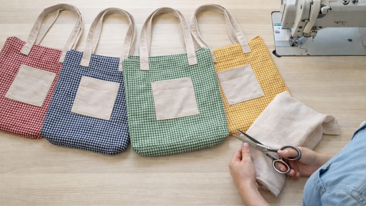 Handbag with wallet in 10 minutes. Easy to sew, even for beginners.