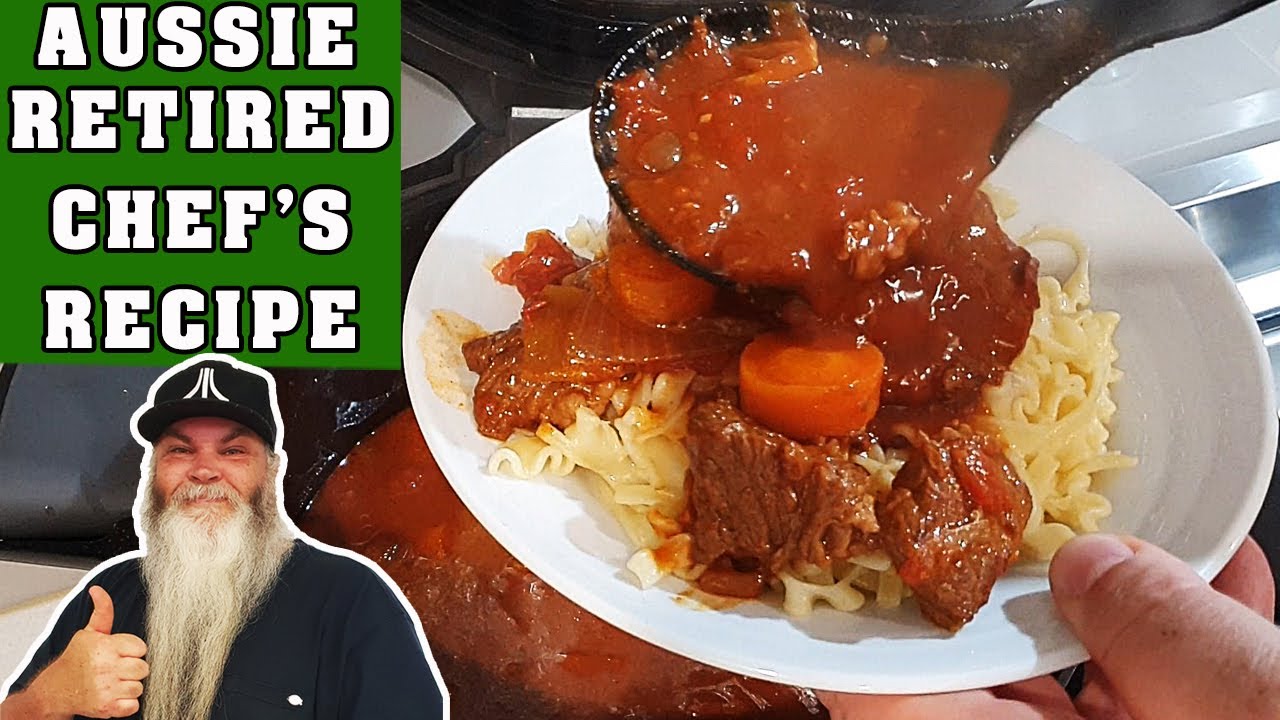 Easy Hungarian Beef Goulash Tutorial for Beginners. Not guly&aacute;s.