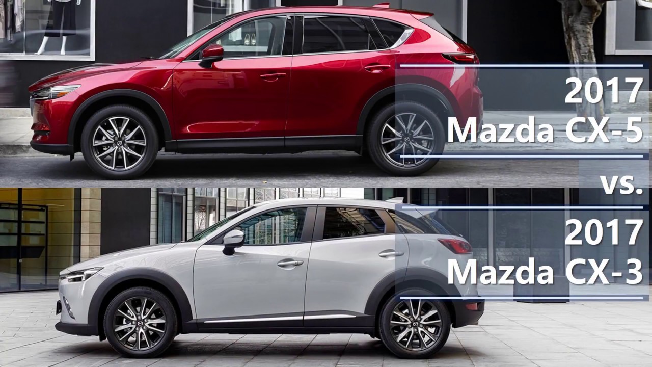 2017 Mazda CX-5 vs 2017 Mazda CX-3 (technical comparison)