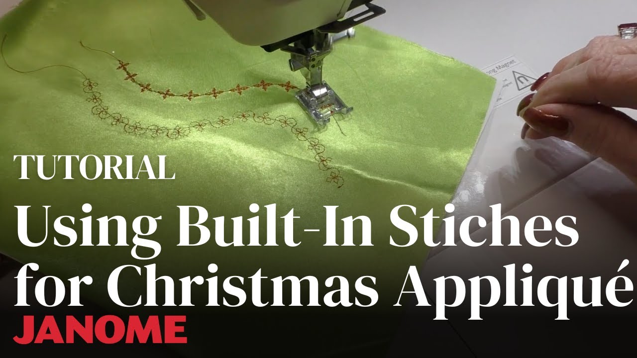 Creating Christmas Applique with Decorative Stitches