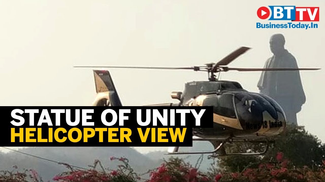 A helicopter ride to get aerial view of Statue of Unity