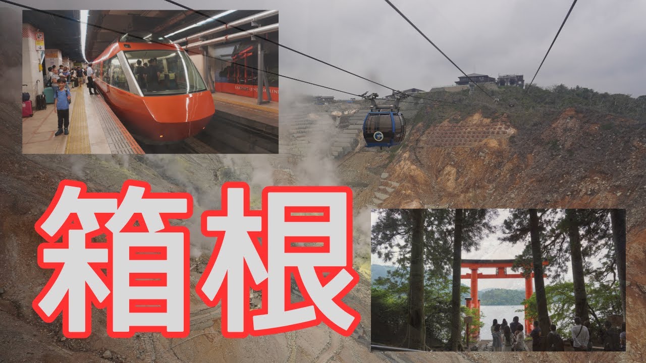 箱根の旅（一日目）＃箱根＃箱根登山電車＃ロマンスカー＃強羅＃あじさい電車＃4K