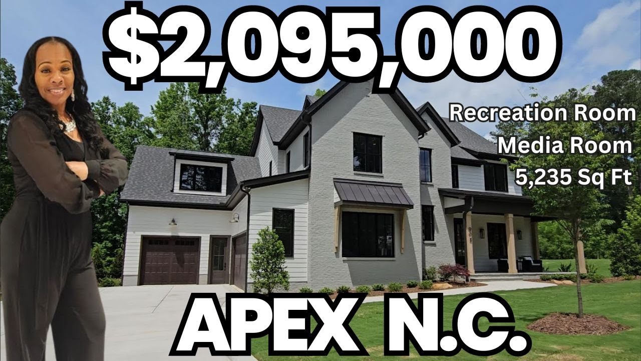 Luxury Model Home Tour| Apex N.C. | Over 5,000 Sq Ft.