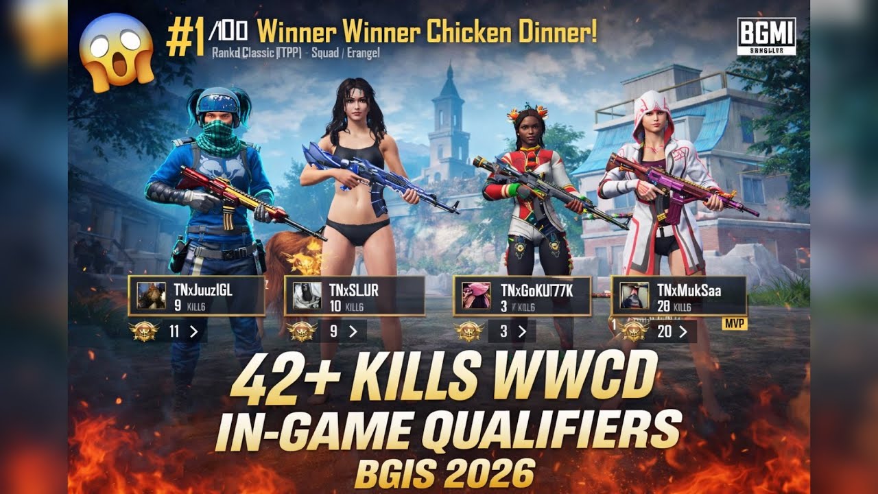42 +kills WWCD IN GAME QUALIFIERS BGIS 2026