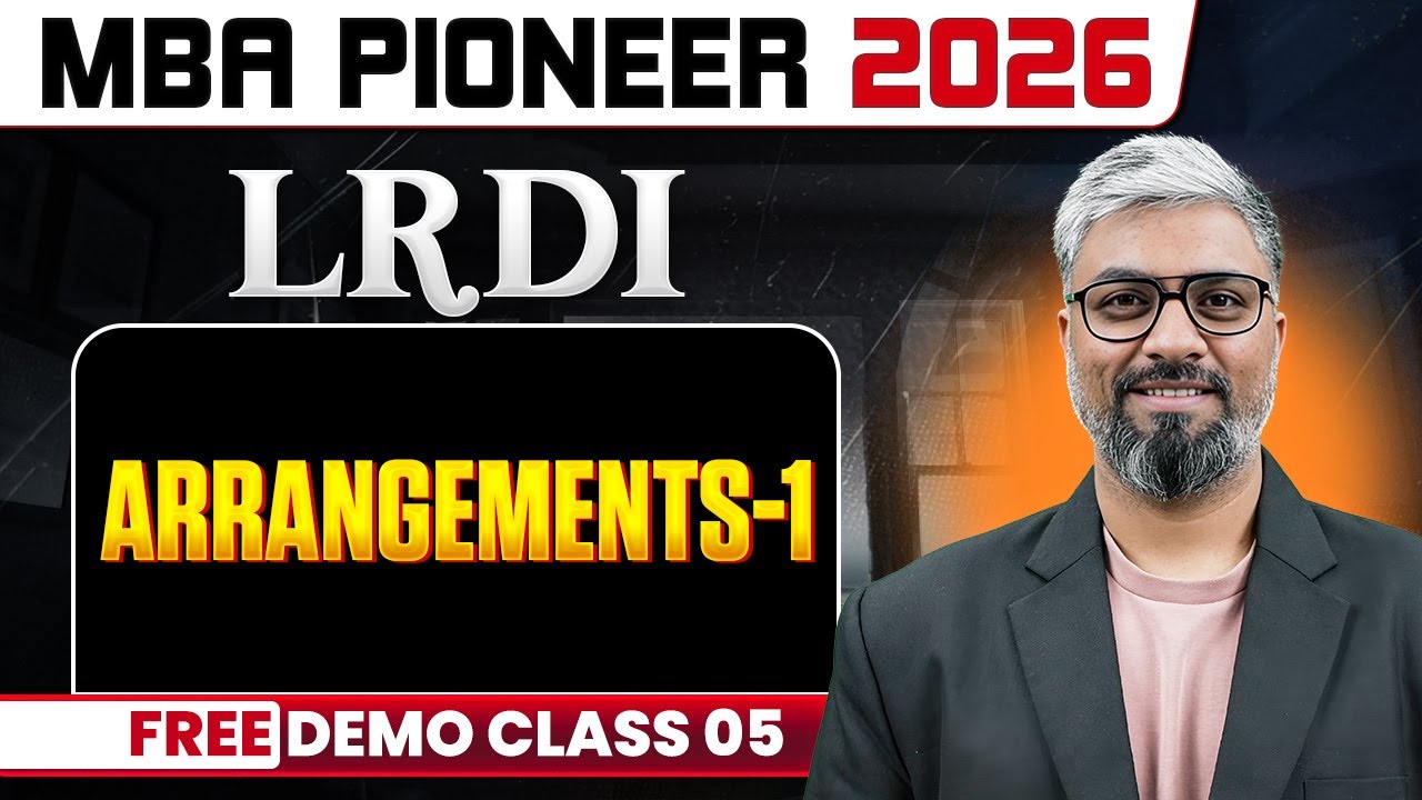 Arrangements 01 | CAT 2026 | LRDI Free Demo Class | MBA Pioneer 2026