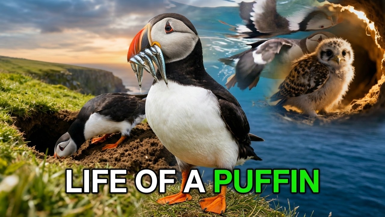 The life of Puffins also known as the clowns of the sea