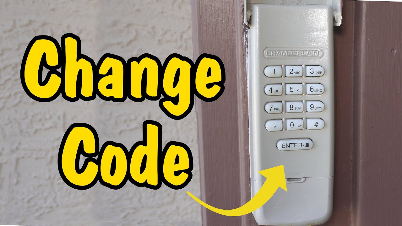 How to Change Your Pin Code on a Chamberlain, LiftMaster, or Craftsman Garage Door Opener | Password