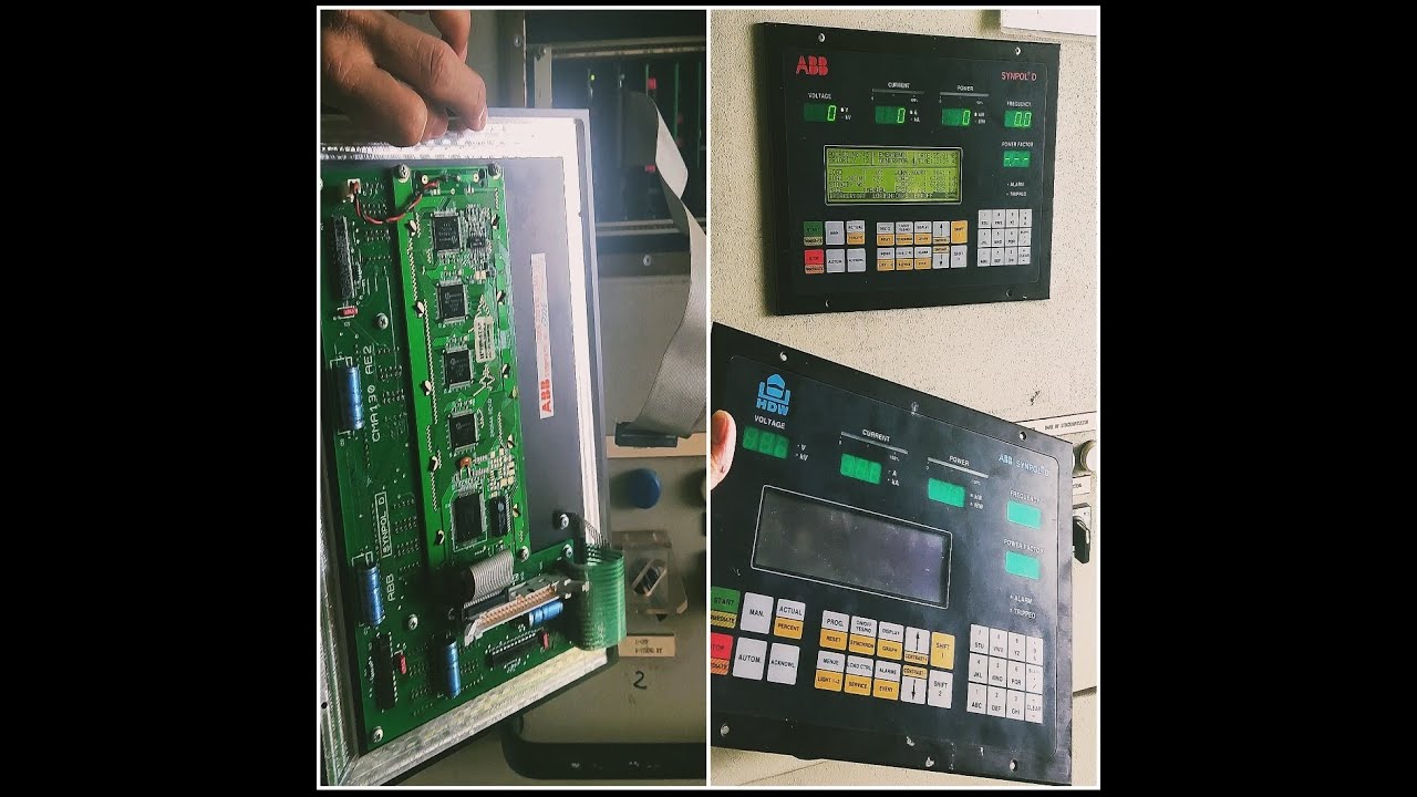 REPAIRING ABB SYNPOL D GENERATOR POWER MANAGEMENT SYSTEM,NO DISPLAY,