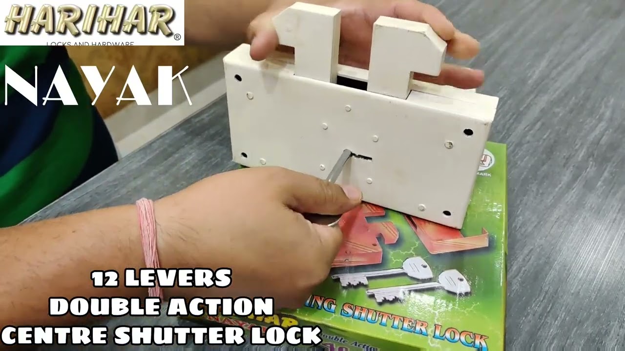 Harihar Nayak 12 Levers 2M.S. keys Double Turn centre shutter Lock