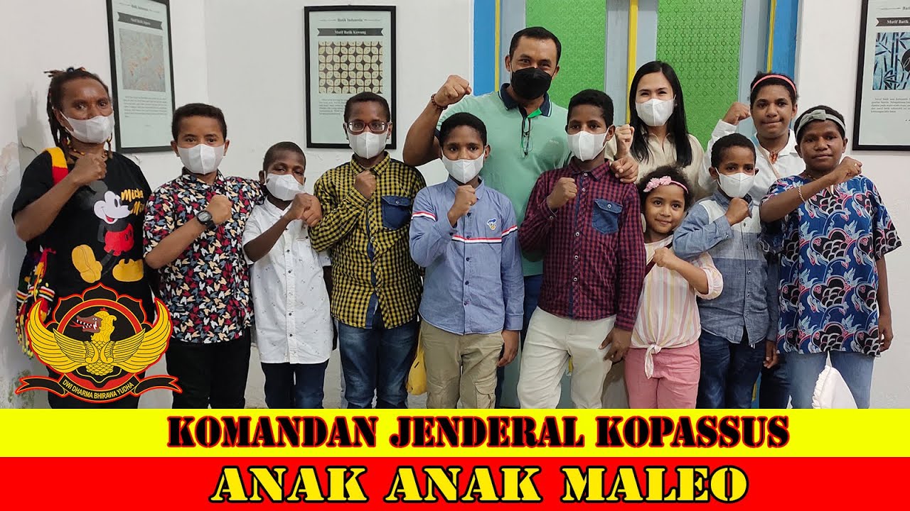 ANAK ANAK MALEO BERTEMU KOMANDAN JENDERAL