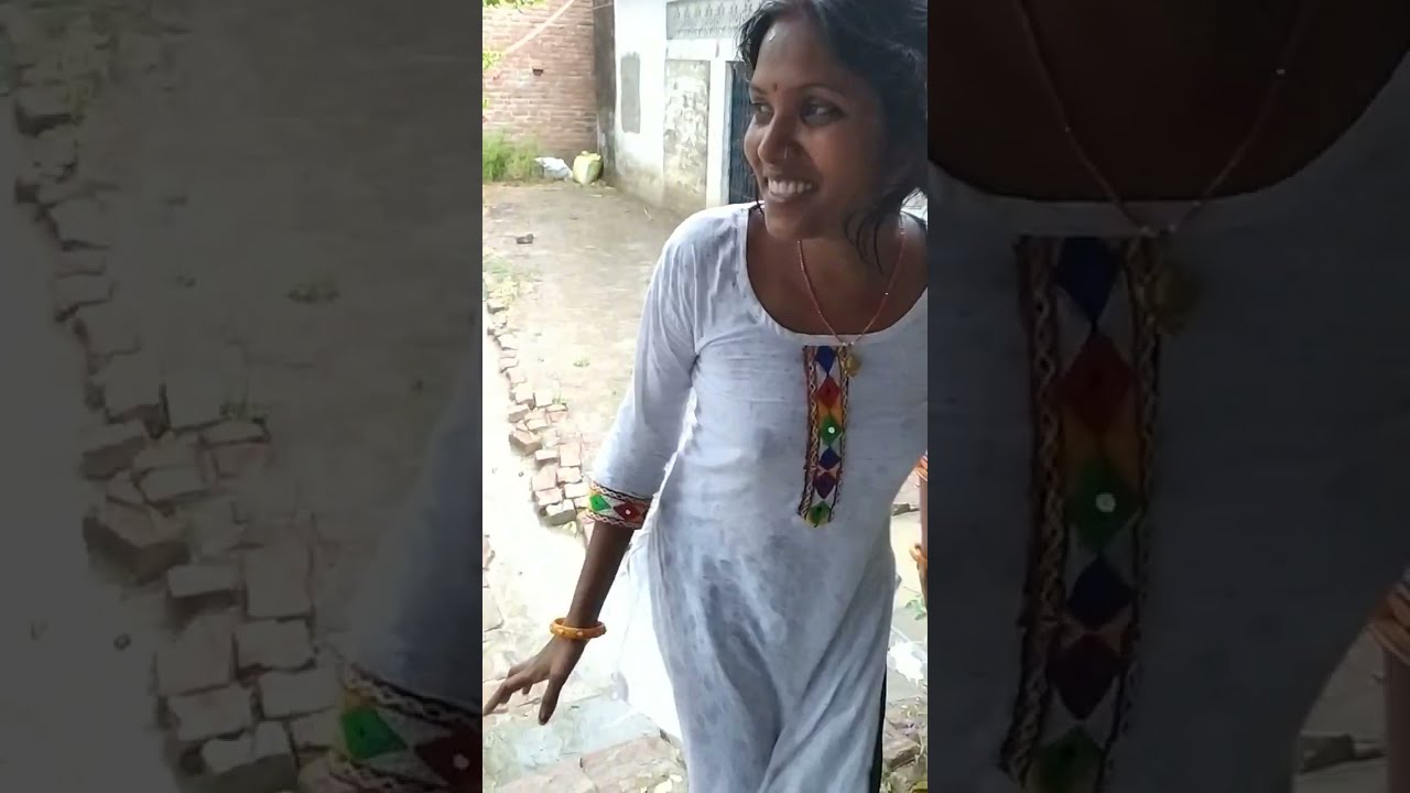 बरसात का आनंद लेते हुए #shreedevi #villagelife #wikendi vlog