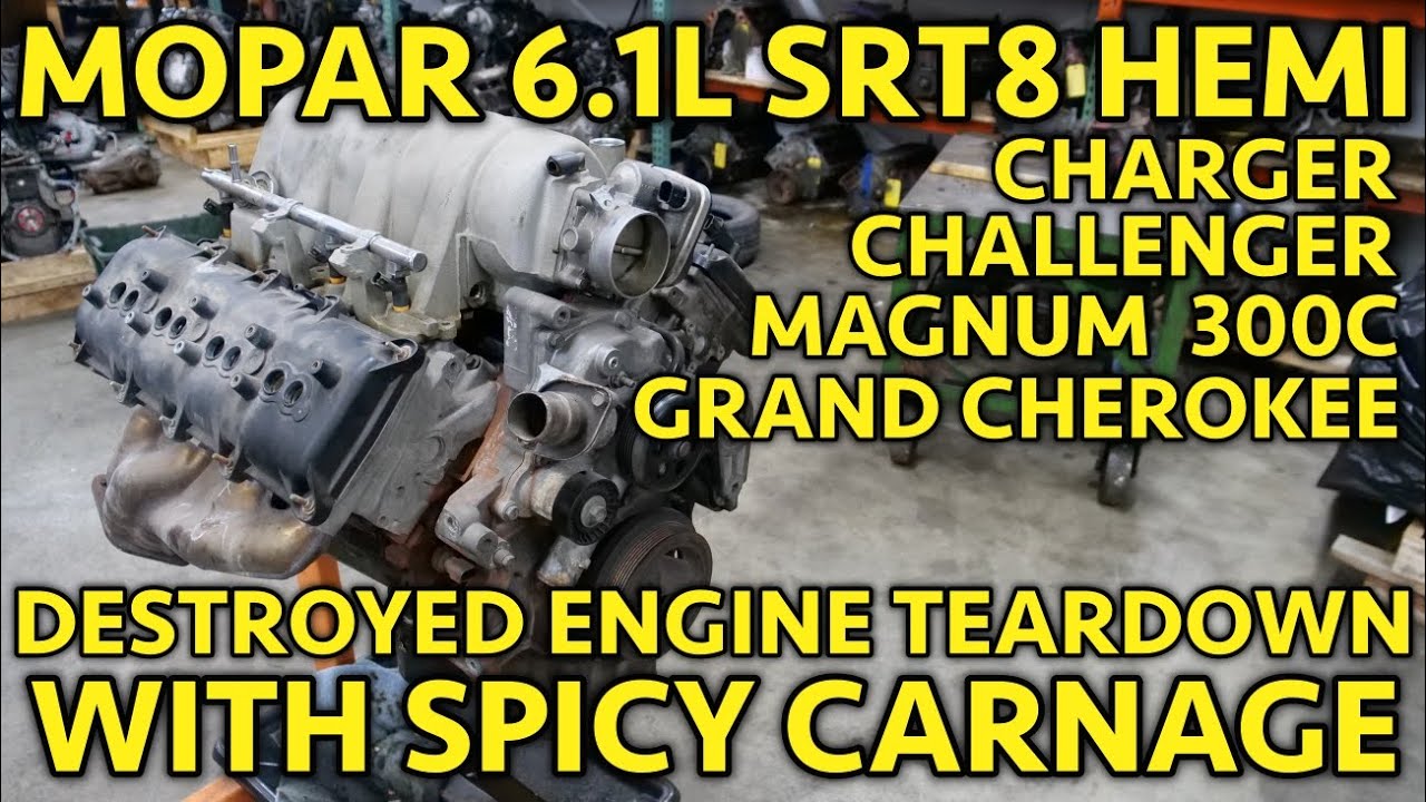 WORST HEMI DESTRUCTION YET? Tearing Down A Blown Up Dodge 6.1L SRT8 Hemi Engine. Yikes.