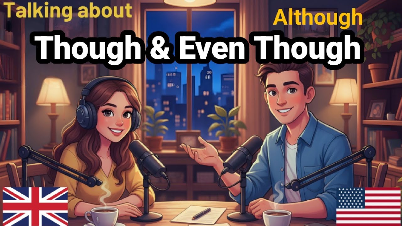 Though Although & Even Though Learn the Difference Easily | English Podcast for Beginners |Talk Emma