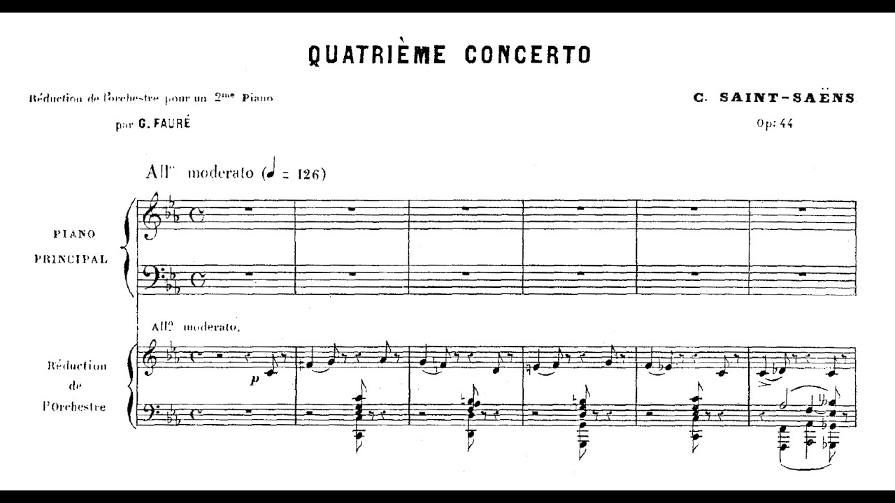 Saint-Saëns - Piano Concerto No.4 (Nelson Freire, piano; OFM, Neumann)