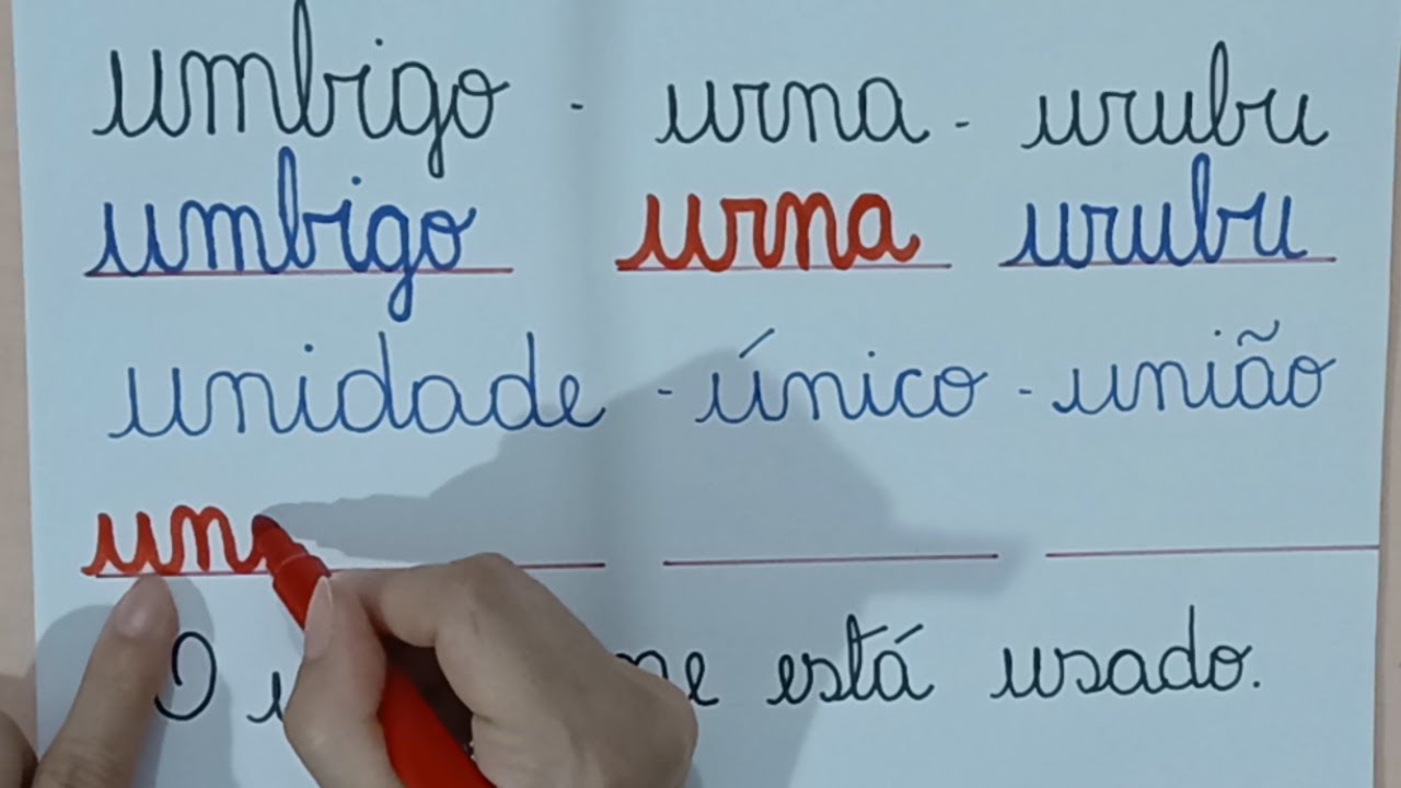 Aprendendo a Ler e escrever Letra cursiva 40ª Aula - Lendo e escrevendo frases - EJA - Alfabetização