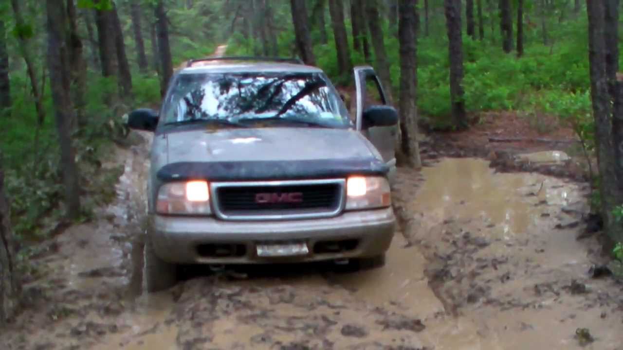 4 Chevys and 1 Jeep Off Roading