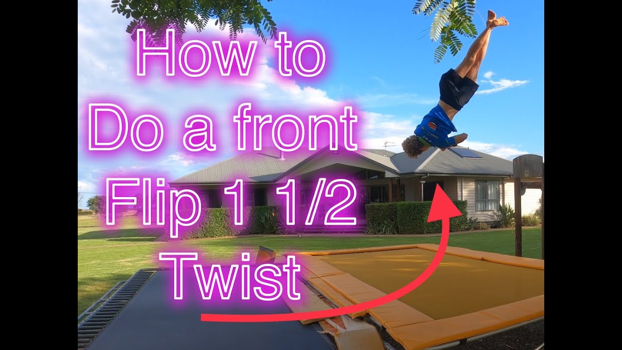 How to do a rudy (front flip one and a half twist)