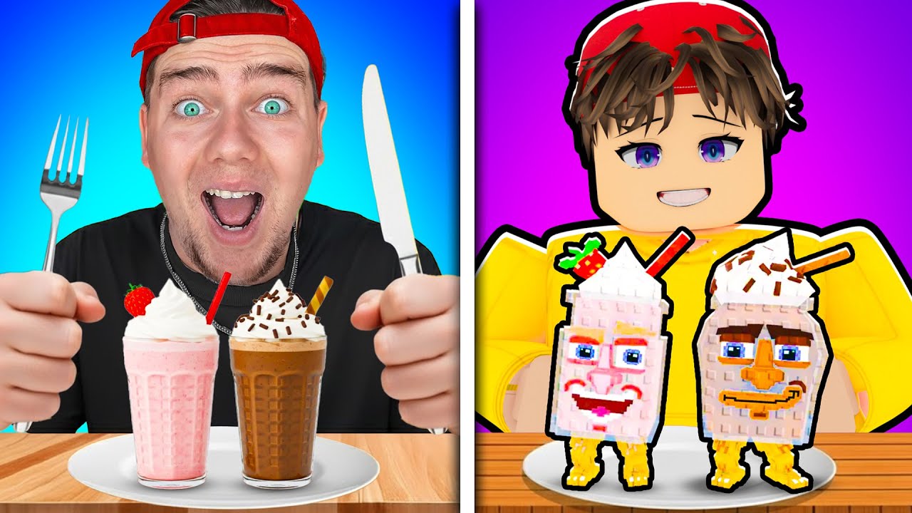Je Mange La NOURRITURE De Steal a Brainrot Dans La Vraie Vie !