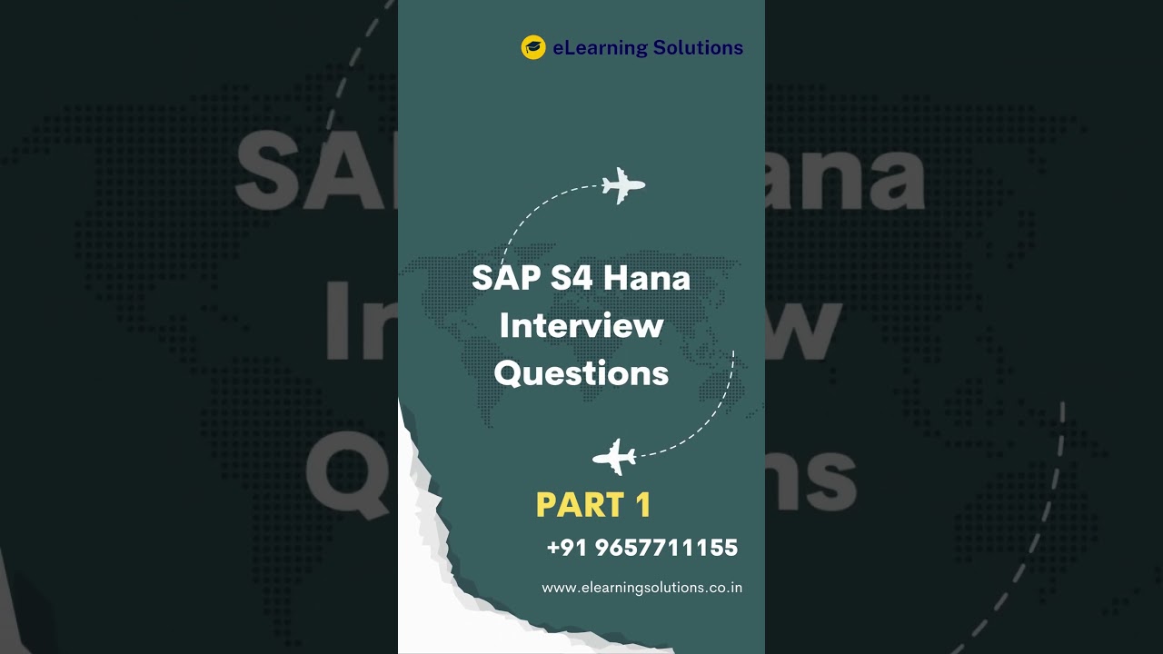 SAP S4 HANA Interview Question Part 1
