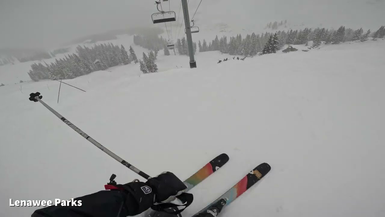 Skiing fast at Arapahoe Basin (1-25-26)