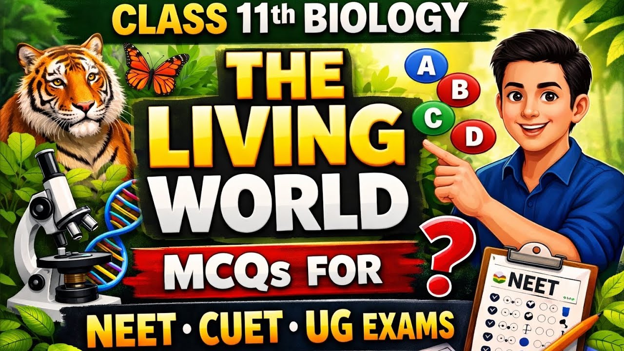 The Living World One Shot MCQs 🔥 | 11th Biology | NEET | CUET UG | Board + Entrance
