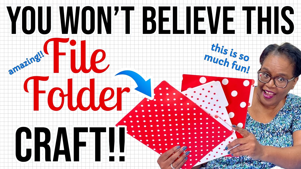 WAIT UNTIL YOU SEE THIS ONE!  Amazing File Folder Craft! CRAFT FAIR PACKAGING!