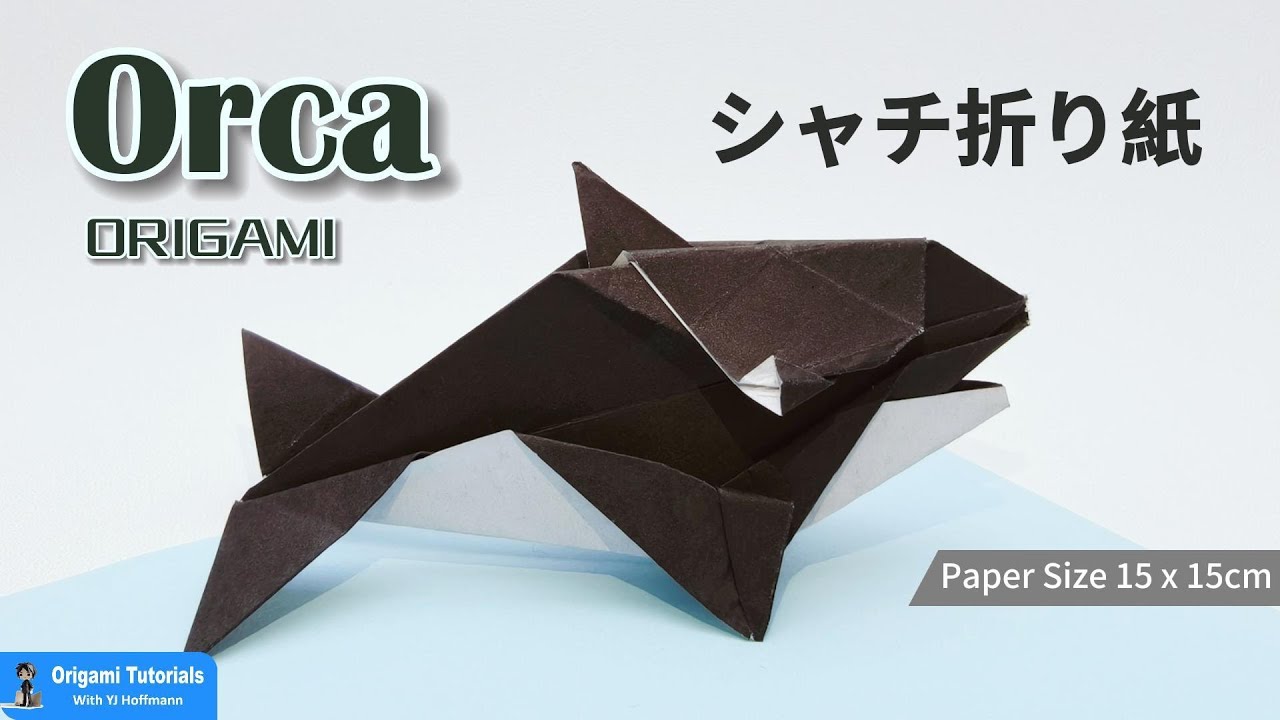 How To Make Orca Killer Whale Origami Tutorial Step By Step Diy Guide | シャチの折り紙 簡単な作り方 動物おりがみ