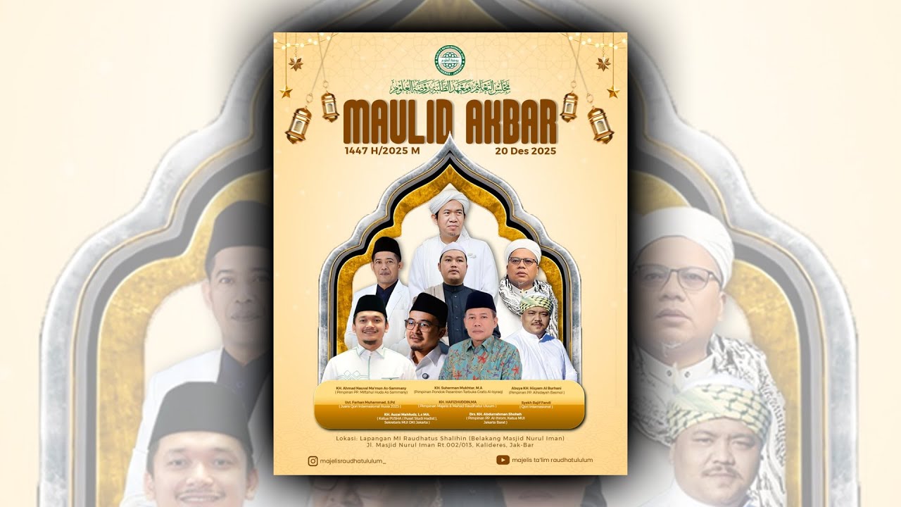 🔴 LIVE MAULID NABI MUHAMMAD SAW 1447 H | Ma'had Raudhatul Ulum - Kalideres