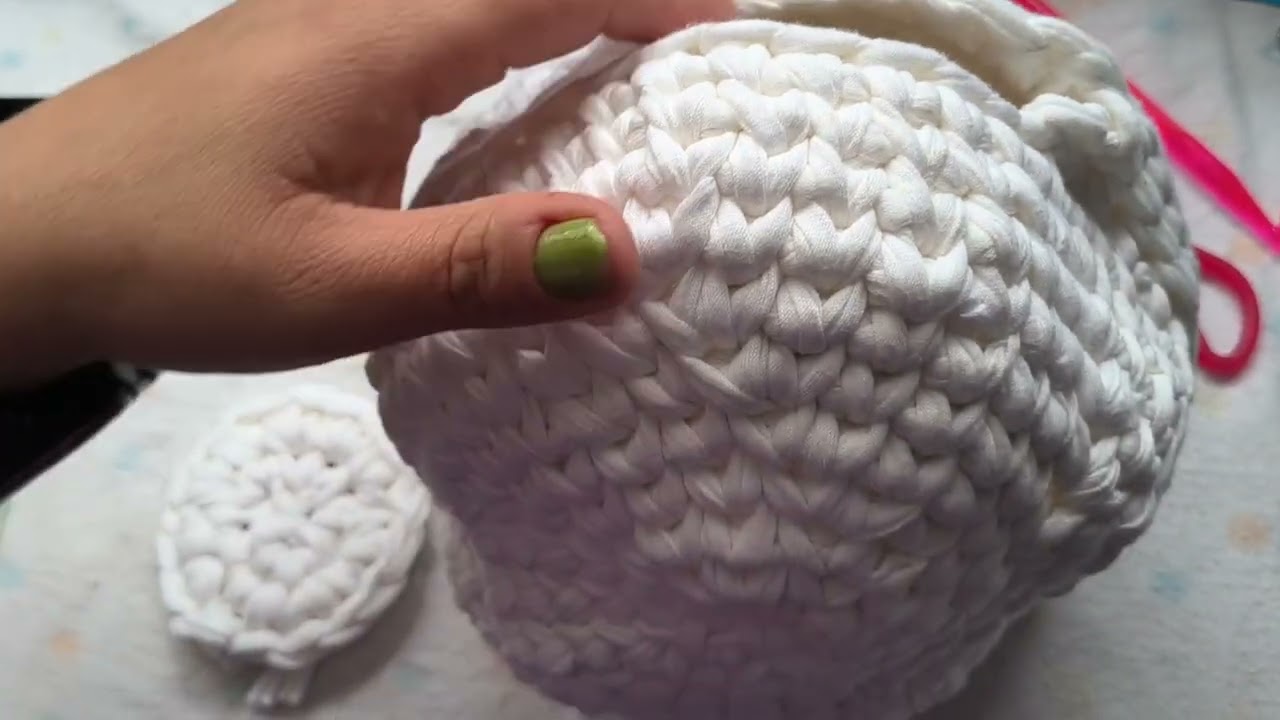 Tejiendo mi primer bolsa de mimi muy hermosa 🛍️🛍️